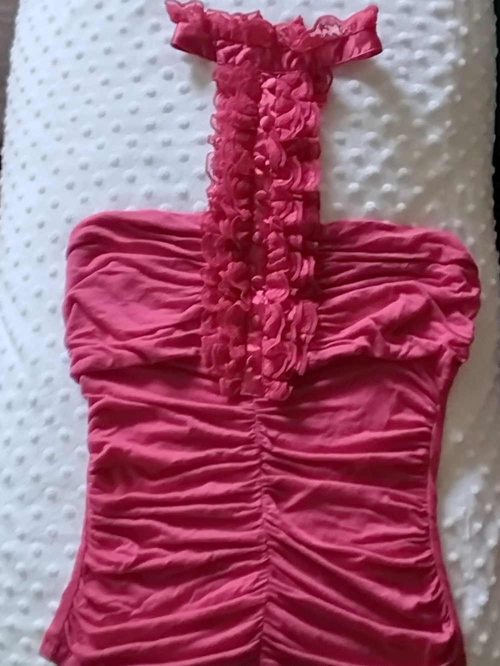 Kids Pink Ruffled One-Piece Swimsuit
